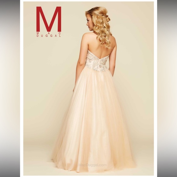 Mac Duggal Golden Gown - Picture 2 of 11